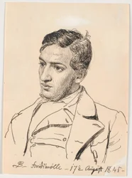 Porträt des Malers Carlo Dalgas
