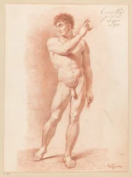 Stehender männlicher Akt, von vorne gesehen (1. Preis 1815)