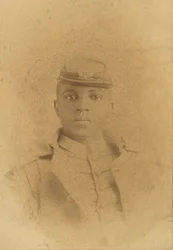 Kabinettskarte von Oberst Charles Young als Kadett in West Point, 1889