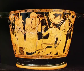 Versammlung der Helden im Lager vor Troja