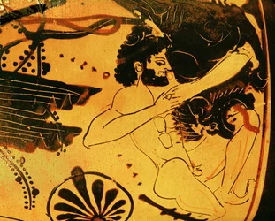 Herakles tötet den Löwen