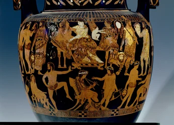 Attischer rotfiguriger Volutenkrater, (Detail)