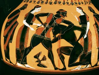 Theseus tötet den Minotaurus