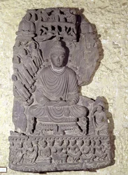 Sitzender Buddha in Meditation, 1.-4. Jahrhundert