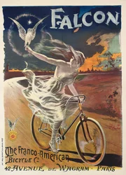 Werbeplakat für Falcon-Fahrräder, ca. 1894