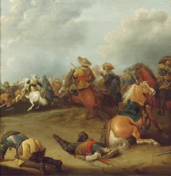 Eine Kavallerieschlacht