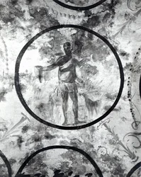 Der gute Hirte, aus dem Gewölbe einer der Kammern