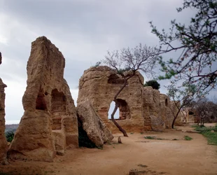 Ansicht der frühchristlichen Nekropole, 4. Jahrhundert