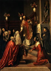 Pasquale Cicogna hört die Messe