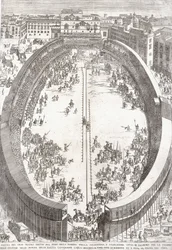 Eine große Faltplatte des Großen Theaters, 1680