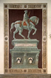Fresko, das John Hawkwood darstellt