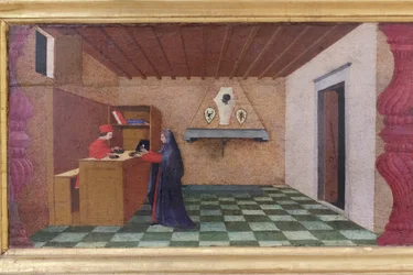 Predella der Profanierung der Hostie, Detail