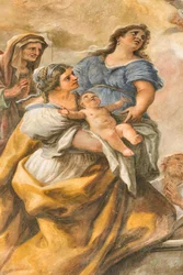 Fresken, die das Leben des Heiligen Cataldo darstellen