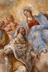 Fresken, die das Leben des Heiligen Cataldo darstellen