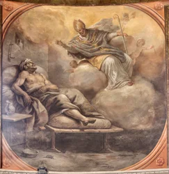 Fresken, die das Leben des Heiligen Cataldo darstellen