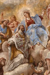 Fresken, die das Leben des Heiligen Cataldo darstellen