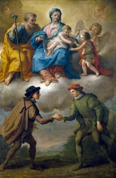 Frieden zwischen den Fraktionen der Stadt Benevento, von Paolo de Matteis (1662-1728)