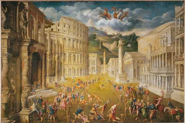 Kämpfende Gladiatoren