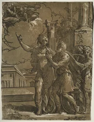 Tiburtinische Sibylle und Kaiser Augustus, ca. 1527-1530
