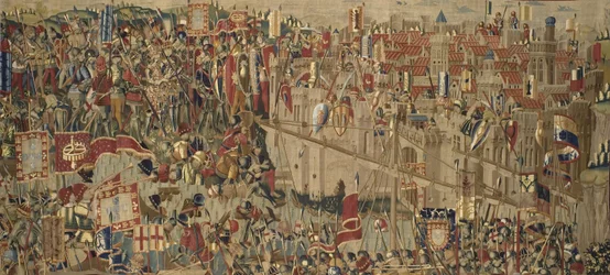 Die Pastrana-Teppiche, Herstellung von Tournai, wahrscheinlich aus der Werkstatt von Passchier Grenier, ca. 1471 - 1475