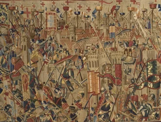 Die Pastrana-Teppiche, Herstellung von Tournai, wahrscheinlich aus der Werkstatt von Passchier Grenier, ca. 1471 - 1475
