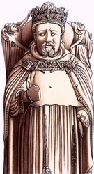 Abbild von Heinrich IV. von England auf seinem Grab in Canterbury