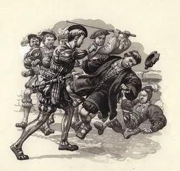 William Herbert greift einen unschuldigen Passanten in Bristol an