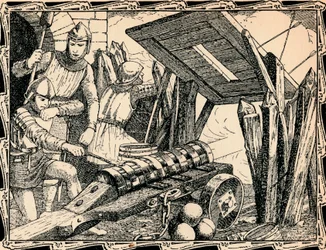 Die erste Kanone bei Crecy, 1902