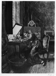 Der Radierer, ca. 1860-1880, 1924