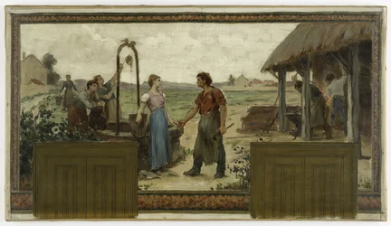 Skizze für das Rathaus von Saint-Maur-des-Fossés: Die Verlobung, 1883