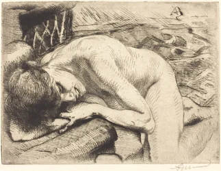Modell schläft auf dem Boden Le modèle endormi à terre, 1885