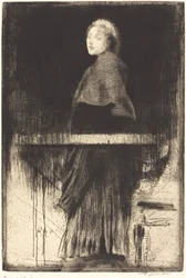 Frau in einem Umhang