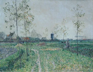 Herbstlandschaft bei Knokke, Belgien