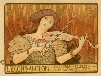 Leçons de Violon Poster, 1898