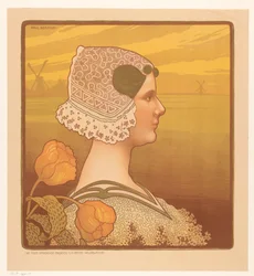 Porträt von Königin Wilhelmina in Tracht