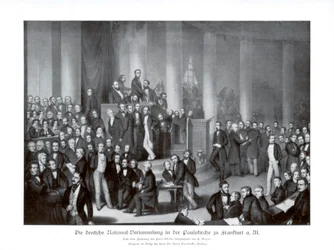 Deutsche Nationalversammlung, Frankfurt, 1900.
