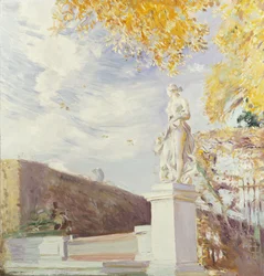 Eine Venusstatue im Garten von Versailles, 1896