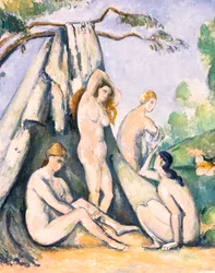 Badende vor einem Zelt (Detail)