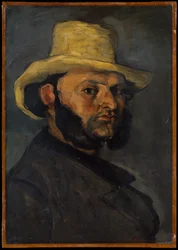 Gustave Boyer (geb. 1840) mit Strohhut