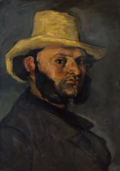 Gustave Boyer mit Strohhut