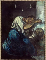 La Madeleine ou la Pain. Gemälde von Paul Cézanne (1839-1906) 1869. Paris, Musée d