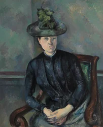 Madame Cezanne mit grünem Hut