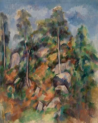Felsen und Bäume