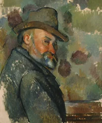 Selbstporträt mit weichem Hut