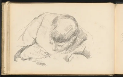 Der Sohn des Künstlers beim Schreiben, ca. 1887