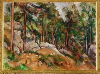 Die Felsen im Park des Château Noir