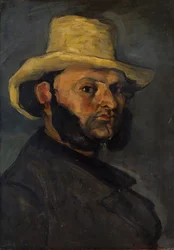 Gustave Boyer, geboren 1840, mit Strohhut, 1870-71
