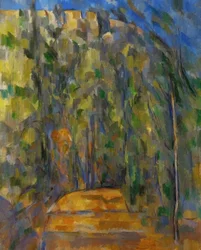 Die kurvige Straße im Wald