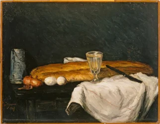 Stillleben: Das Brot und die Eier