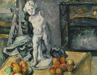 Stillleben mit Gips-Cupid, 1890er Jahre